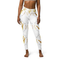 Soul Purchased TM Women's White Yoga Pants-Faith Driven