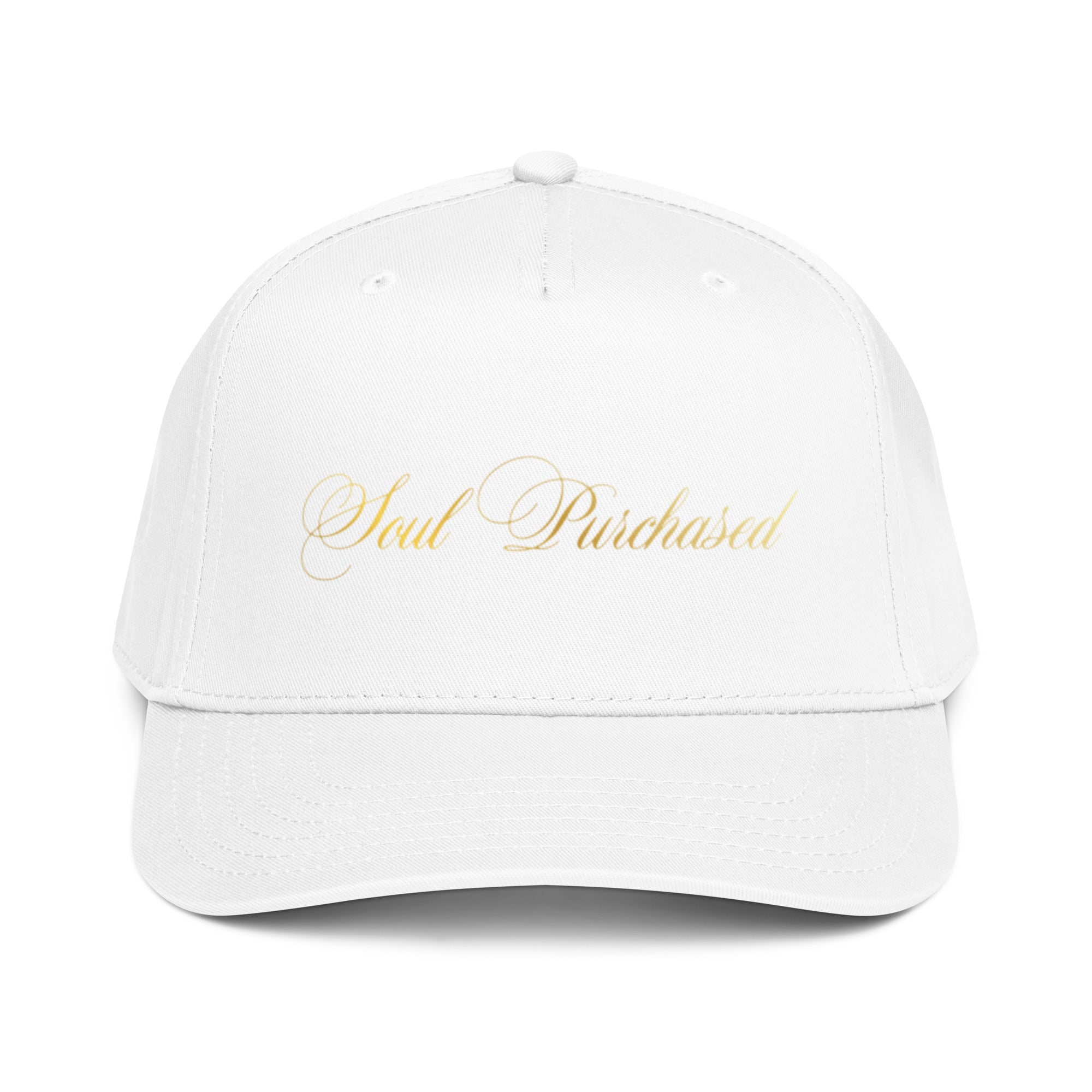 Soul PurchasedTM- White Baseball Cap