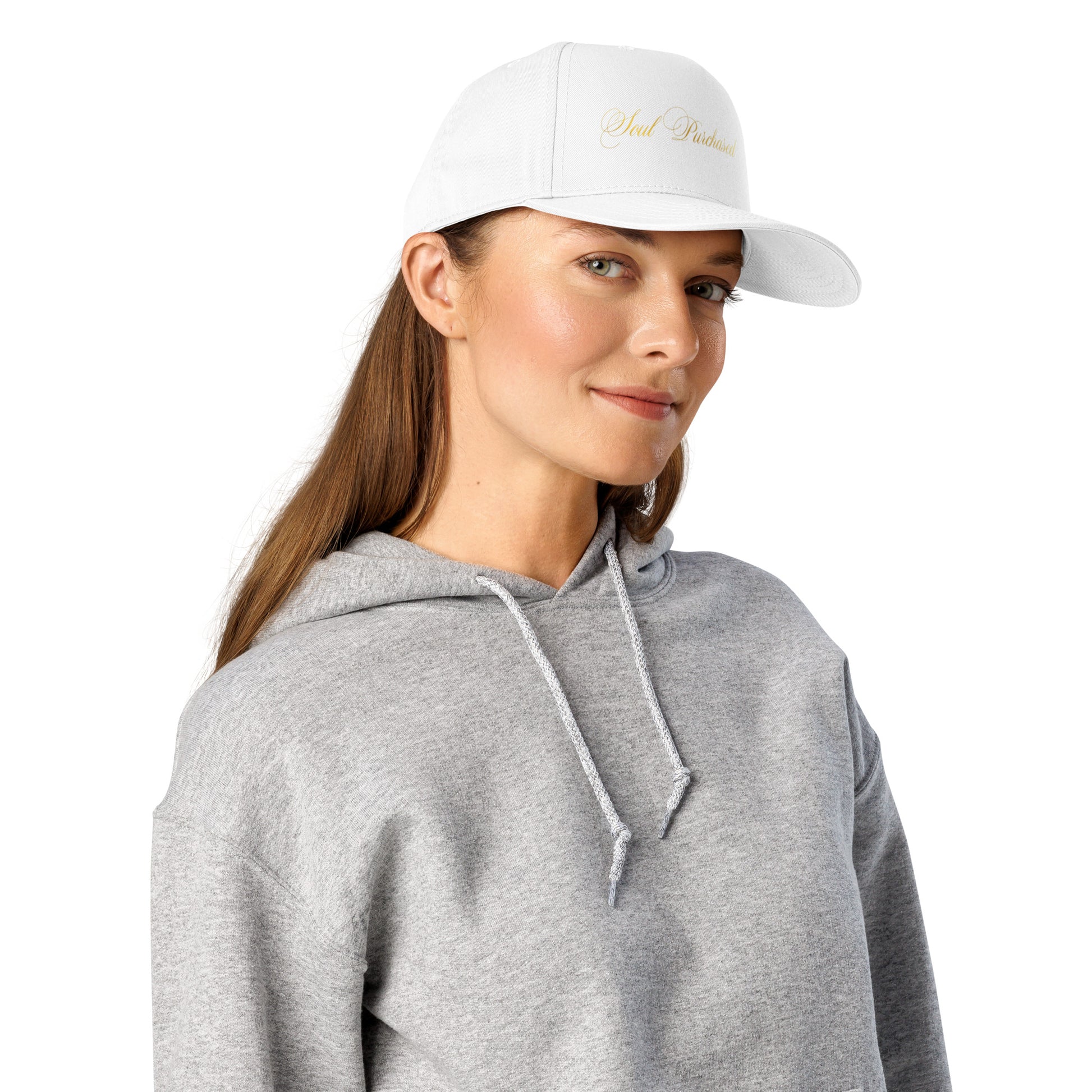 Soul PurchasedTM- White Baseball Cap