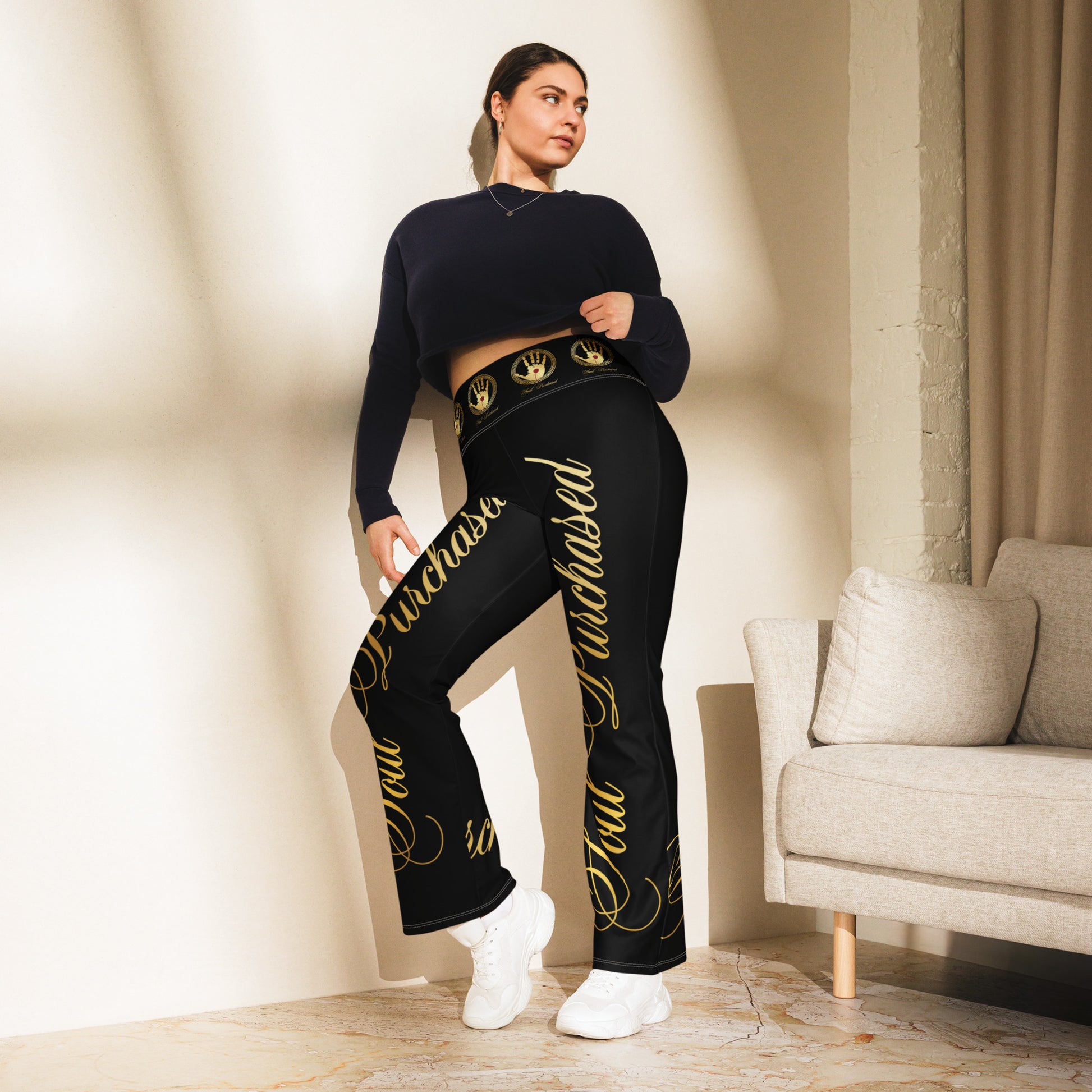 SoulPurchasedTM Flare leggings confident style