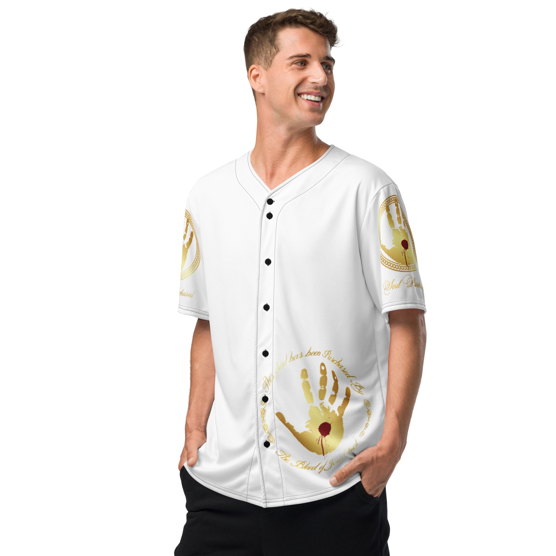 Soul Purchased TM Faith Athletic Baseball Jersey-