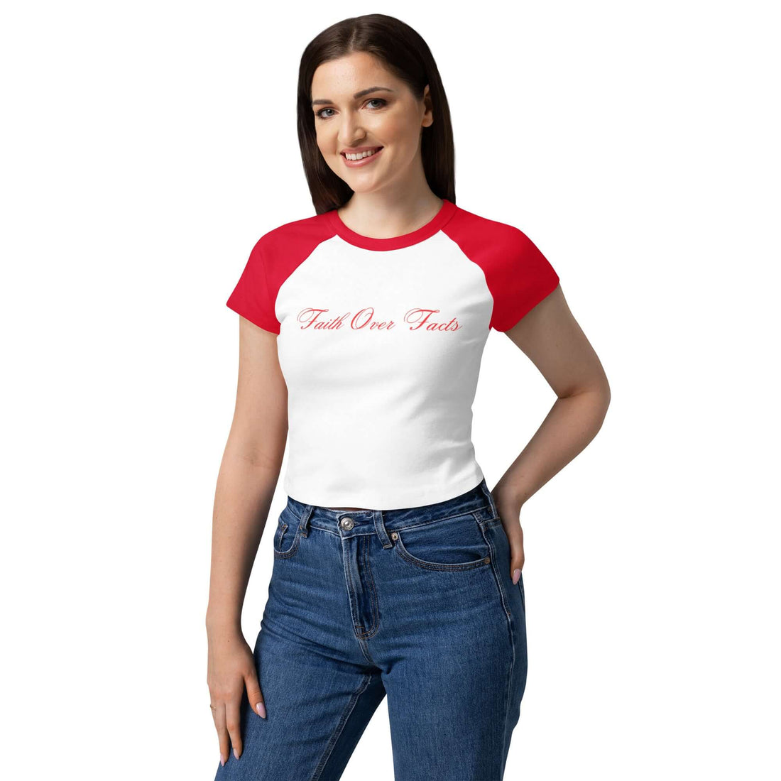 Soul Purchased Women’s micro rib raglan baby tee